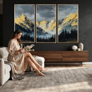 Abstract Mountain Wall Art Canvas Print Modern Landscape Painting Print