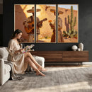 Mexican Couple Canvas Wall Art, Romantic Serenade Guitar Painting Print, Southwestern Desert Adobe Decor, Warm Golden Folk Art, Living Room Art by MyGreatCanvas | Canvas Wall Art Prints | Photo Prints & Wall Decor