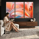 Peach Lily Canvas Wall Art, Coral Pink Flower Macro Photo Print, Botanical Bedroom Decor, Soft Floral Photography, Living Room Wall Art by MyGreatCanvas | Canvas Wall Art Prints | Photo Prints & Wall Decor