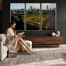 Chicago Cubs Baseball Team Print - Wrigley Field Stadium
