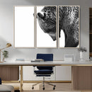 Black and White Grizzly 399 Bear Canvas Print Wall Art | by MyGreatCanvas | Canvas Wall Art Prints | Photo Prints & Wall Decor