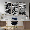 Vintage Antique Airplane Wall Art Canvas Print