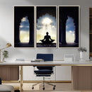 Women and Yoga Wall Art Canvas Print