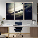Framed Saturn Wall Art Canvas Print