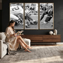 American Football Player Wall Art Canvas Print