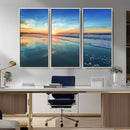 Blue Sky and Beach Wall Art Canvas Print