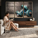 Dambell and Sport Wall Art Canvas Print
