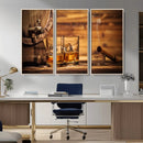 Rustic Whiskey and Barrel Canvas Print by MyGreatCanvas | Canvas Wall Art Prints | Photo Prints & Wall Decor
