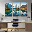 Crystal Clear Lake Wall Art | Mountains Wall Art Canvas | 3 by MyGreatCanvas | Canvas Wall Art Prints | Photo Prints & Wall Decor