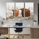 Longhorn Cattle Wall Art Canvas Print, Framed Farmhouse by MyGreatCanvas | Canvas Wall Art Prints | Photo Prints & Wall Decor