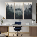 Nature Wall Decor - Serene Triptych Nature Print – Woodland by MyGreatCanvas | Canvas Wall Art Prints | Photo Prints & Wall Decor