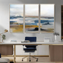 Abstract Landscape Wall Art Canvas | 3 Panel Modern Blue, by MyGreatCanvas | Canvas Wall Art Prints | Photo Prints & Wall Decor