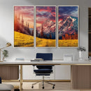 Mountain and Daylight Red Sunset Wall Art Canvas Print by MyGreatCanvas | Canvas Wall Art Prints | Photo Prints & Wall Decor