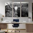 Western Home Wall Art Canvas Print, Framed Texas Longhorn by MyGreatCanvas | Canvas Wall Art Prints | Photo Prints & Wall Decor