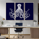 Blue Octopus Wall Art Canvas Print by MyGreatCanvas | Canvas Wall Art Prints | Photo Prints & Wall Decor
