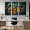 Herbs and Spices Kitchen Wall Art Canvas Print