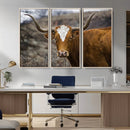 Framed Big Cow Animal Wall Art Canvas Print by MyGreatCanvas | Canvas Wall Art Prints | Photo Prints & Wall Decor