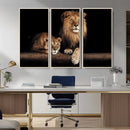 Lion Canvas Wall Art – Majestic Animal Print Artwork for by MyGreatCanvas | Canvas Wall Art Prints | Photo Prints & Wall Decor