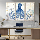 Octopus Canvas Wall Art | Coastal Marine Life Artwork for by MyGreatCanvas | Canvas Wall Art Prints | Photo Prints & Wall Decor