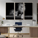 Lion Family Wall Art Canvas Print – Framed Majestic Wildlife by MyGreatCanvas | Canvas Wall Art Prints | Photo Prints & Wall Decor