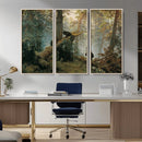 Grizzly Bear Cubs Wall Art Canvas Print