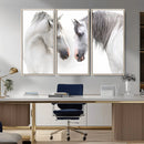White Horse Wall Art Animal Canvas Print by MyGreatCanvas | Canvas Wall Art Prints | Photo Prints & Wall Decor