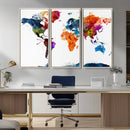 World Map Canvas Print – Detailed Map of the World Wall Art by MyGreatCanvas | Canvas Wall Art Prints | Photo Prints & Wall Decor