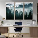 Captivating Misty Forest Wall Art Canvas, Premium Canvas