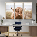 Scottish Serene Highland Cow Canvas Wall Art – Serene