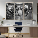 American Football Wall Art Canvas Print Framed Stadium Sport