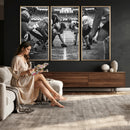 American Football Wall Art Canvas Print Framed Stadium Sport