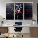 American Football Wall Art Canvas Print, Stadium Sport Wall