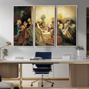 Last Supper Wall Art Canvas Print, Framed Jesus Painting Art