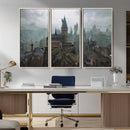 Disney Castle Wall Art Canvas Print, Living Kids Home Room