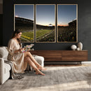 Oregon Ducks Football Team Print - Eugene Autzen Stadium
