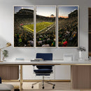 Oregon Stadium Canvas Wall Art - Captivating Game Day Scene