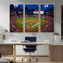 St. Louis Cardinals Baseball Team Print - Busch Stadium Wall by MyGreatCanvas | Canvas Wall Art Prints | Photo Prints & Wall Decor