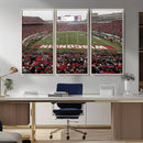 Wisconsin Badgers Team Print Canvas - Madison Camp Randall