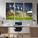 Columbus Crew Stadium Match Triple Canvas Wall Art - Dynamic