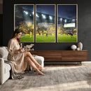 Columbus Crew Stadium Match Triple Canvas Wall Art - Dynamic