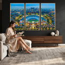 Los Angeles Dodgers Wall Art Canvas, Dodger Stadium Wall Art