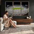 Beaver Stadium Night Game Triple Canvas Wall Art - Penn