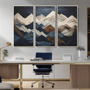 Rustic Mountain Landscape Wall Art Canvas Print – Framed 3D