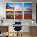 Golden Hour Beach Sunset Wall Art | Canvas Print | Ready to