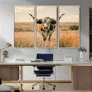 Texas Cow Wall Art Canvas Print for Farm House Wall Decor, by MyGreatCanvas | Canvas Wall Art Prints | Photo Prints & Wall Decor