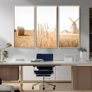 Vintage Farmhouse Triptych Wall Art – Giclée Canvas