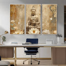 Buddha Wall Art Canvas Print, Buddha Meditation Room Decor,
