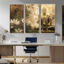 Zen Buddha Wall Art Canvas Print | Peaceful Meditation Decor