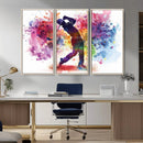 Colorful Golfer Swing Wall Art Canvas Print - Ready to Hang, by MyGreatCanvas | Canvas Wall Art Prints | Photo Prints & Wall Decor