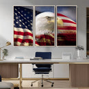 American Flag Eagle Symbol Wall Art, American Flag Eagle by MyGreatCanvas | Canvas Wall Art Prints | Photo Prints & Wall Decor
